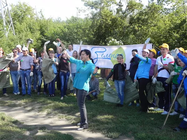 Первый экологический субботник «Зеленая Россия» в Оренбурге